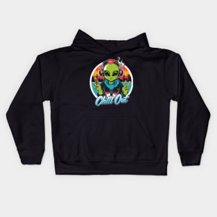 Cosmic Beats: Hip Hop Alien Kids Hoodie